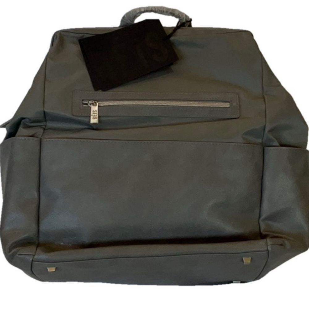 NEW BEIS Stylish Grey Men's Backpack